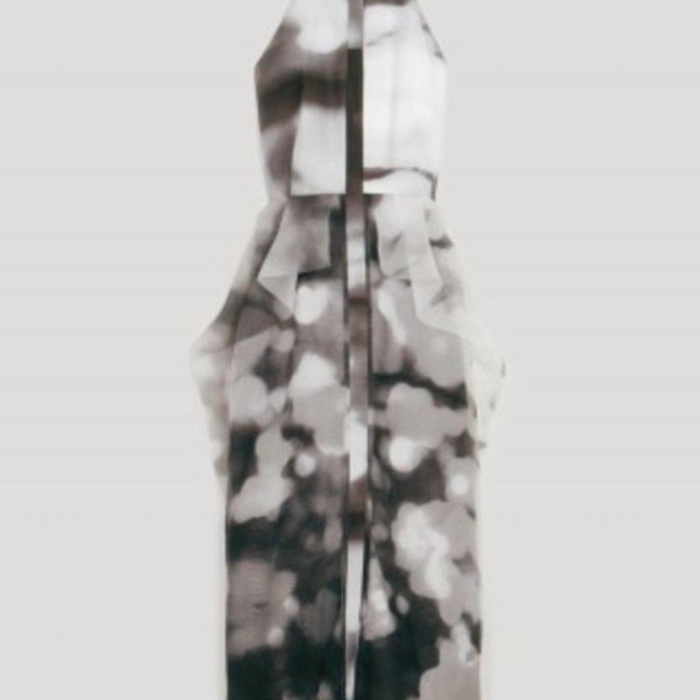 RACHEL COMEY | Aten Dress, White/Black, Silk & Cotton Dress